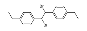 1,2-Dibromo-1,2-bis(p-ethylphenyl)ethane结构式