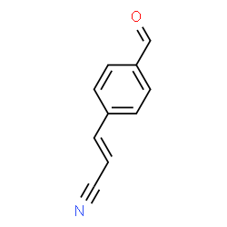 2-Propenenitrile, 3-(4-formylphenyl)-, (2E)- (9CI) Structure