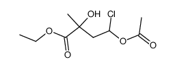 ethyl 4-acetoxy-4-chloro-2-hydroxy-2-methylbutanoate Structure
