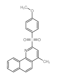 2-(4-methoxyphenyl)sulfonyl-4-methylbenzo[h]quinoline结构式