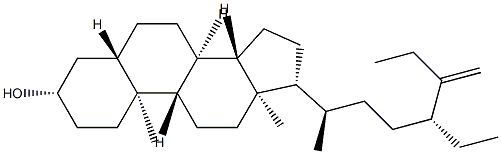 25-Ethyl-27-nor-5α-stigmast-25-en-3β-ol结构式