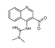 1,1-dimethyl-3-(3-nitroquinolin-4-yl)guanidine结构式