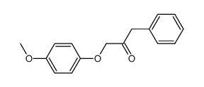 1-(4-methoxy-phenoxy)-3-phenyl-acetone结构式