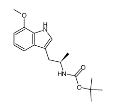 (R)-3-[2-(tert-butoxycarbonylamino)propyl]-7-methoxy-1H-indole Structure