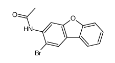 N-(2-bromo-dibenzofuran-3-yl)-acetamide结构式
