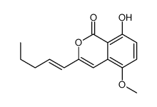 8-hydroxy-5-methoxy-3-pent-1-enylisochromen-1-one Structure