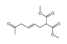 methyl 2-methoxycarbonyl-7-oxo-trans-4-octenoate Structure