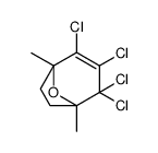 2,3,4,4-tetrachloro-1,5-dimethyl-8-oxabicyclo[3.2.1]oct-2-ene结构式