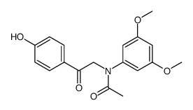 2-(N-acetyl-3,5-dimethoxyphenylamino)-1-(4-hydroxyphenyl)ethanone Structure