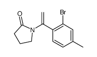 1-[1-(2-bromo-4-methylphenyl)ethenyl]pyrrolidin-2-one结构式