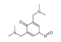 2,6-bis[(dimethylamino)methyl]-4-nitrosocyclohexa-2,5-dien-1-one结构式