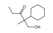 2-cyclohexyl-1-hydroxy-2-methylpentan-3-one结构式