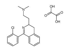 2-[1-(2-chlorophenyl)-3,4-dihydroisoquinolin-3-yl]-N,N-dimethylethanamine,oxalic acid Structure