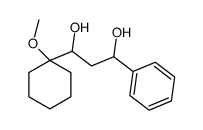 1-(1-methoxycyclohexyl)-3-phenylpropane-1,3-diol结构式