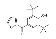 (3,5-ditert-butyl-4-hydroxyphenyl)-(furan-2-yl)methanone结构式