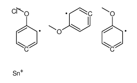 chloro-tris(4-methoxyphenyl)stannane Structure