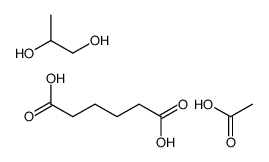 acetic acid,hexanedioic acid,propane-1,2-diol结构式