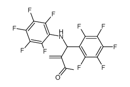 3-[(pentafluorophenyl)(pentafluorophenylamino)methyl]but-3-en-2-one结构式