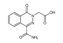 2(1H)-Phthalazineacetic acid, 4-(aminocarbonyl)-1-oxo结构式