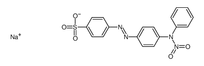 sodium 4-[[4-[nitroanilino]phenyl]azo]benzenesulphonate structure