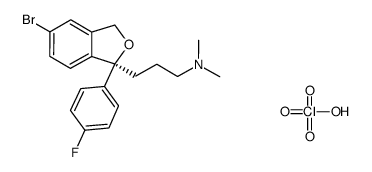 1-[3-(dimethylamino)propyl]-1-(4-fluorophenyl)-5-bromo-1,3-dihydroisobenzofuran perchlorate salt结构式