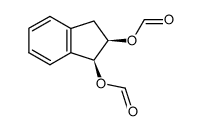 (1S,2R)-2,3-dihydro-1H-indene-1,2-diyl diformate Structure