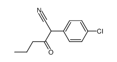 2-(4-chloro-phenyl)-3-oxo-hexanenitrile Structure