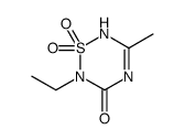 2-ethyl-5-methyl-1,1-dioxo-4H-1,2,4,6-thiatriazin-3-one Structure