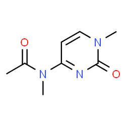 Cytosine,N-acetyl-N,1-dimethyl- (5CI) structure