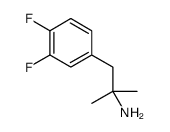 1-(3,4-difluorophenyl)-2-methylpropan-2-amine结构式