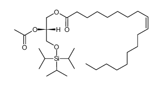 1-oleoyl-2-acetyl-3-O-triisopropylsilyl-sn-glycerol结构式