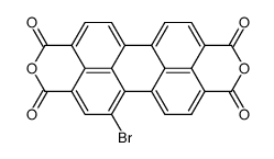 1-bromoperylene-3,4,9,10-tetracarboxylic acid dianhydride结构式
