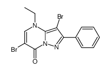 3,6-dibromo-4-ethyl-2-phenylpyrazolo[1,5-a]pyrimidin-7-one Structure