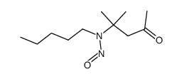 4-methyl-4-(nitroso-pentyl-amino)-pentan-2-one Structure