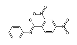 2,4-dinitro-N-phenylbenzimidoyl chloride结构式