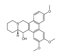 (15S)-15-hydroxy-2,3,6-trimethoxyphenanthro(9,10-b)quinolizidine结构式