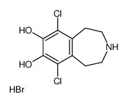 6,9-Dichloro-2,3,4,5-tetrahydro-1H-3-benzazepine-7,8-diol hydrobr omide (1:1) Structure