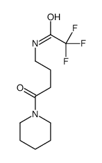 2,2,2-trifluoro-N-(4-oxo-4-piperidin-1-ylbutyl)acetamide结构式