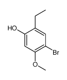 4-bromo-2-ethyl-5-methoxy-phenol结构式