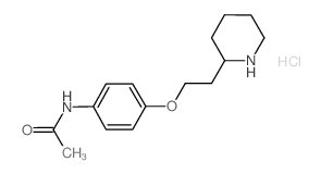 N-{4-[2-(2-Piperidinyl)ethoxy]phenyl}acetamide hydrochloride结构式