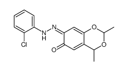 7-[(2-chlorophenyl)hydrazinylidene]-2,4-dimethyl-4H-1,3-benzodioxin-6-one Structure