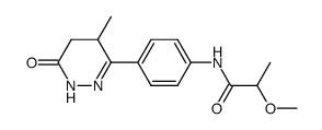 6-[p-(2-methoxypropionylamino)-phenyl]-4,5-dihydro-5-methyl-3(2H)-pyridazinone结构式