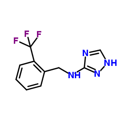 N-[2-(Trifluoromethyl)benzyl]-1H-1,2,4-triazol-3-amine结构式