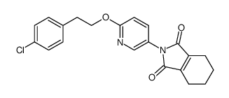 N-[2-(4-chlorophenethoxy)-5-pyridyl]-3,4,5,6-tetrahydrophthalimide Structure