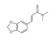 2-Propenethioamide,3-(1,3-benzodioxol-5-yl)-N,N-dimethyl-结构式