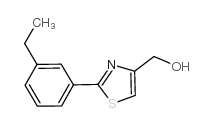 [2-(3-乙基苯基)噻唑-4-基]甲醇结构式