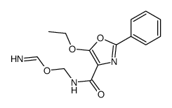 [(5-ethoxy-2-phenyl-1,3-oxazole-4-carbonyl)amino]methyl methanimidate Structure