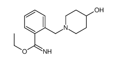 2-(4-HYDROXY-PIPERIDIN-1-YLMETHYL)-BENZIMIDIC ACID ETHYL ESTER structure