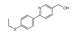 (6-[4-(ETHYLTHIO)PHENYL]PYRIDIN-3-YL)METHANOL Structure