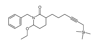 1-benzyl-6-ethoxy-3-<6-(trimethylsilyl)-4-hexynyl>-2-piperidinone Structure